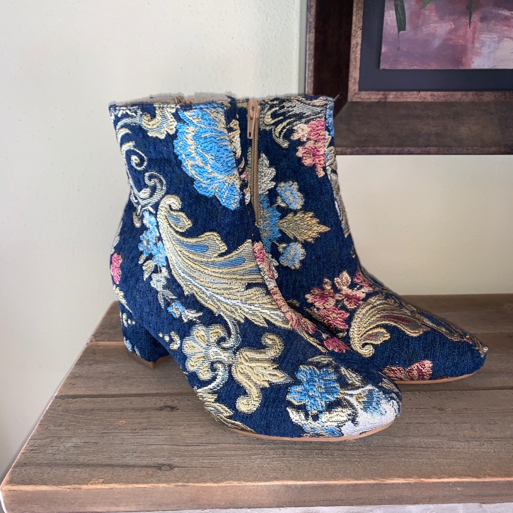Floral/ Paisley Booties